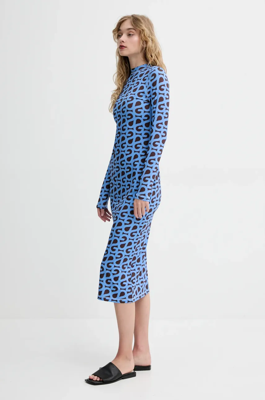 Платье Stine Goya цвет фиолетовый midi облегающее SG-SS25-D074-2244 Платье Stine Goya цвет фиолетовый midi облегающее SG-SS25-D074-2244