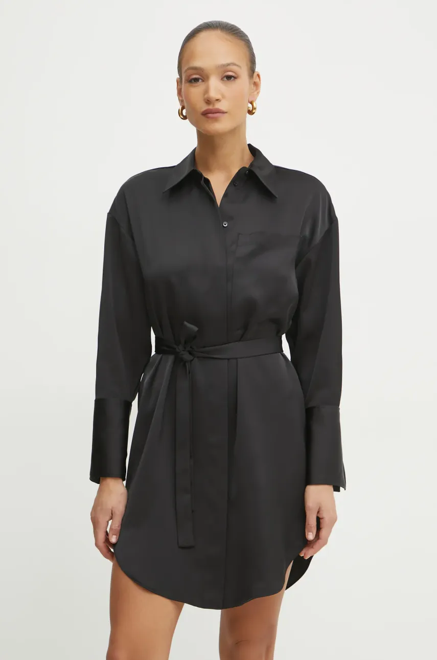 MAX&Co. rochie culoarea negru, mini, oversize, 2516221031200