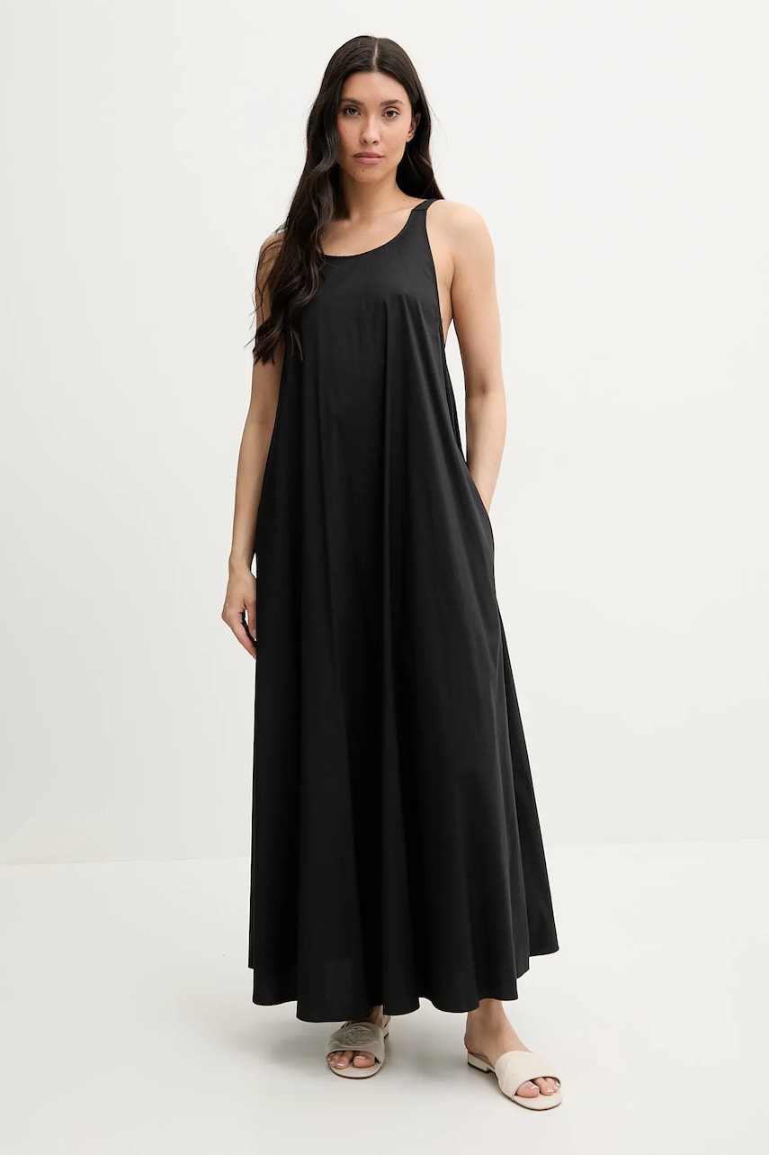 Max Mara Beachwear rochie de plajă culoarea negru, 2516221019600 Max Mara Beachwear rochie de plajă culoarea negru, 2516221019600