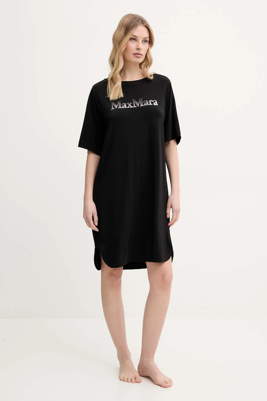 Max Mara Beachwear rochie de plajă culoarea negru, 2516621039600 Max Mara Beachwear rochie de plajă culoarea negru, 2516621039600