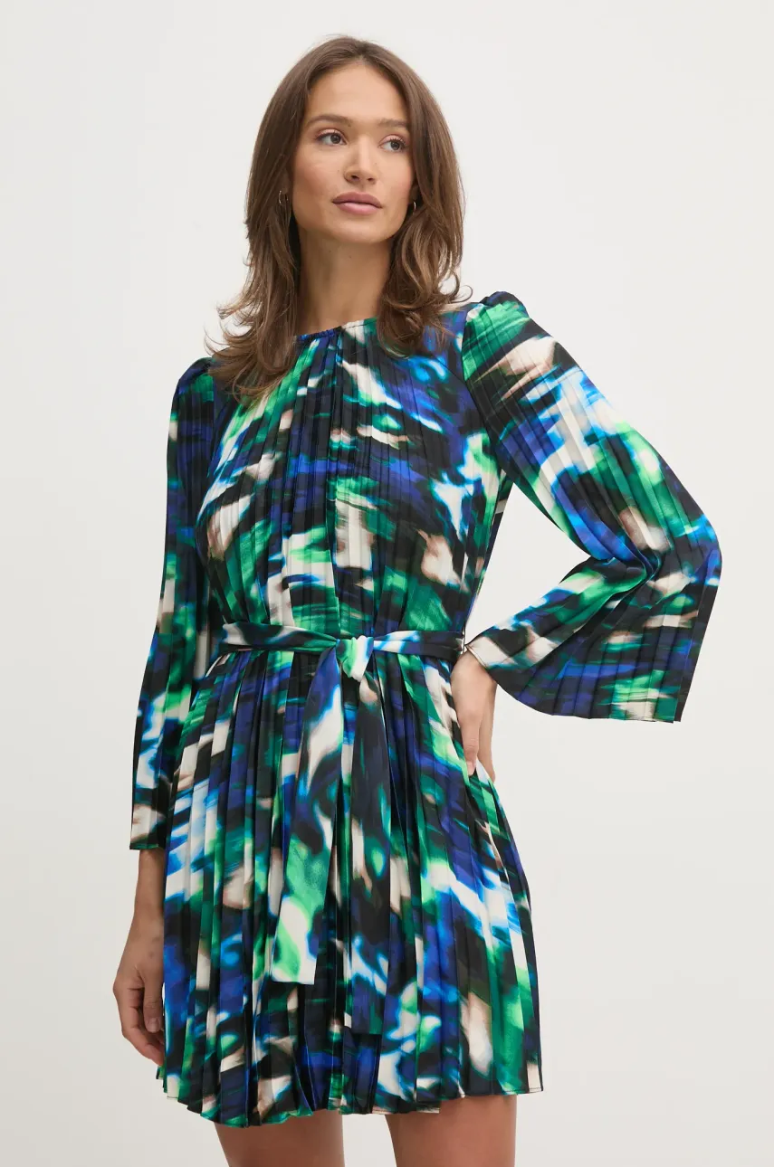 Dkny rochie culoarea negru, mini, evazată, DD4JYD78