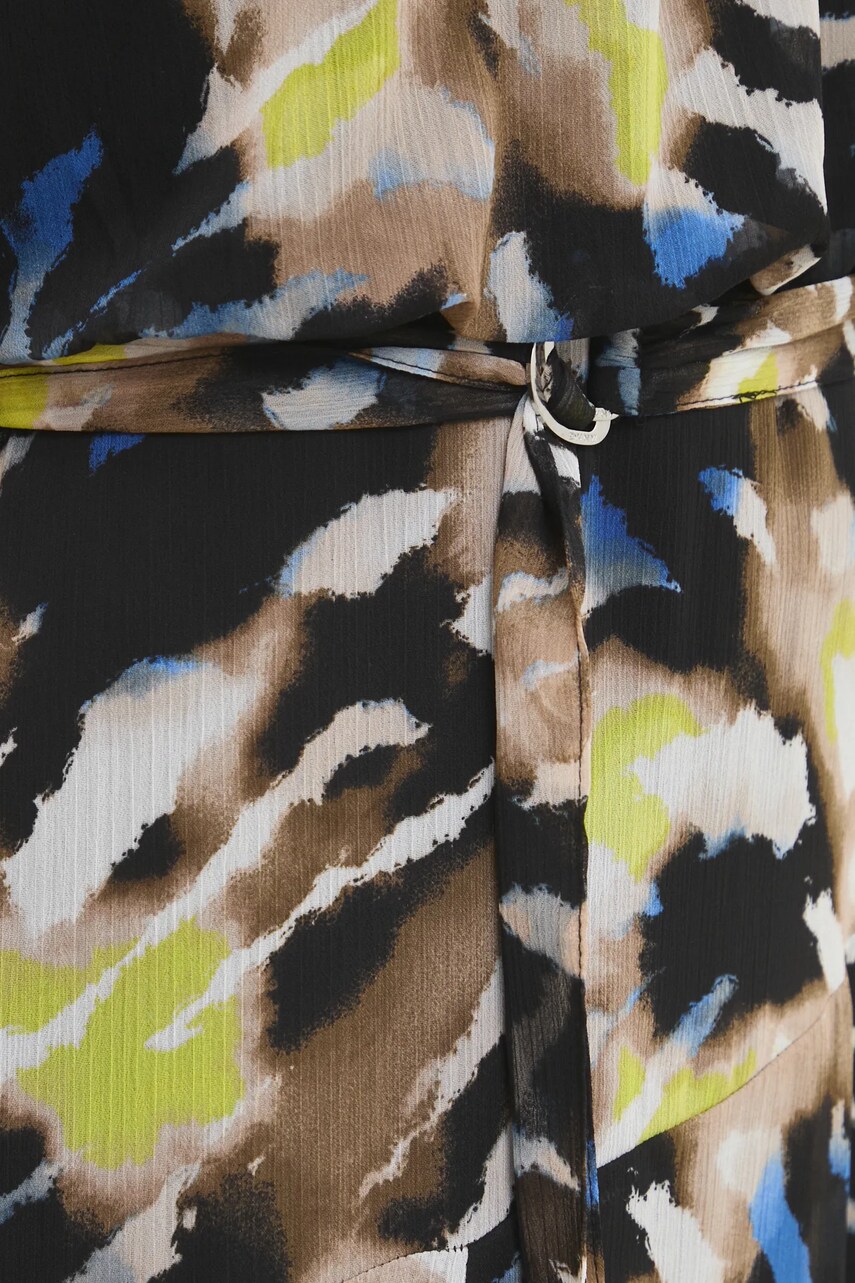 Сукня Dkny колір чорний midi розкльошена P4KBGZ62