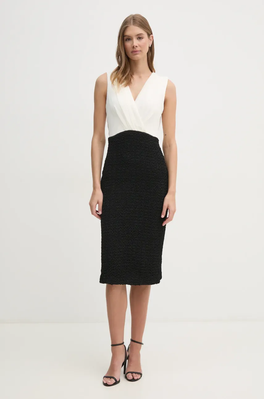 Платье Dkny цвет бежевый mini облегающее DD4KWD80 Платье Dkny цвет бежевый mini облегающее DD4KWD80