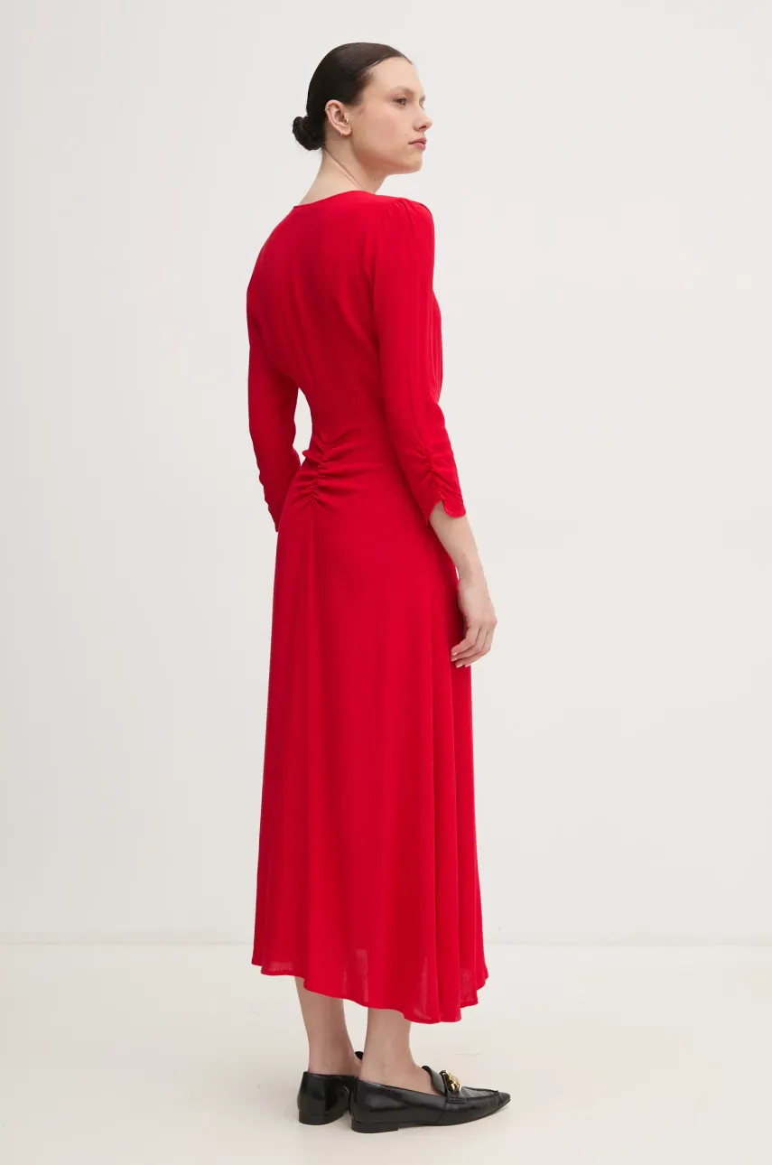 Платье Pepe Jeans COCO цвет красный maxi прямое PL953670 Платье Pepe Jeans COCO цвет красный maxi прямое PL953670