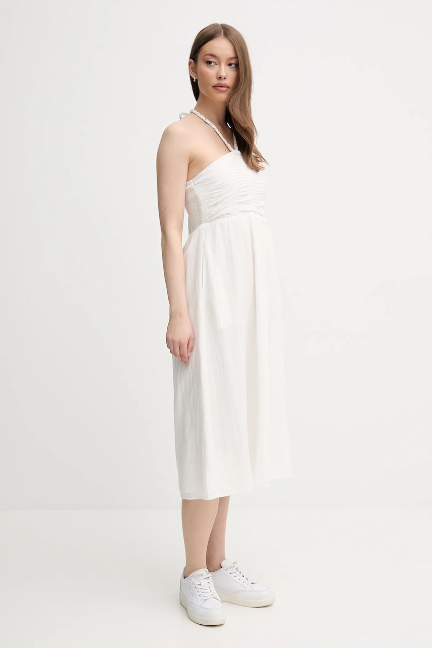 Платье Pepe Jeans DOROTHA цвет бежевый mini расклешённое PL953689 Платье Pepe Jeans DOROTHA цвет бежевый mini расклешённое PL953689