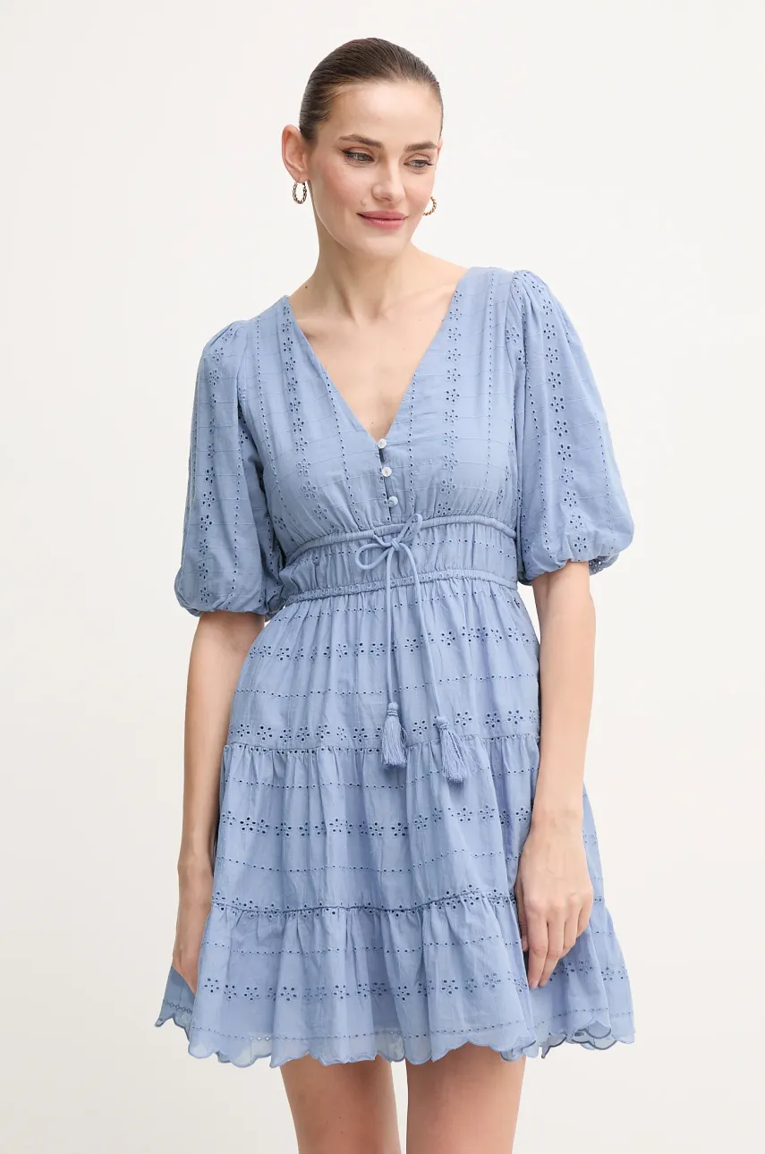 Хлопковое платье Pepe Jeans DAY mini расклешённое PL953694 Хлопковое платье Pepe Jeans DAY mini расклешённое PL953694