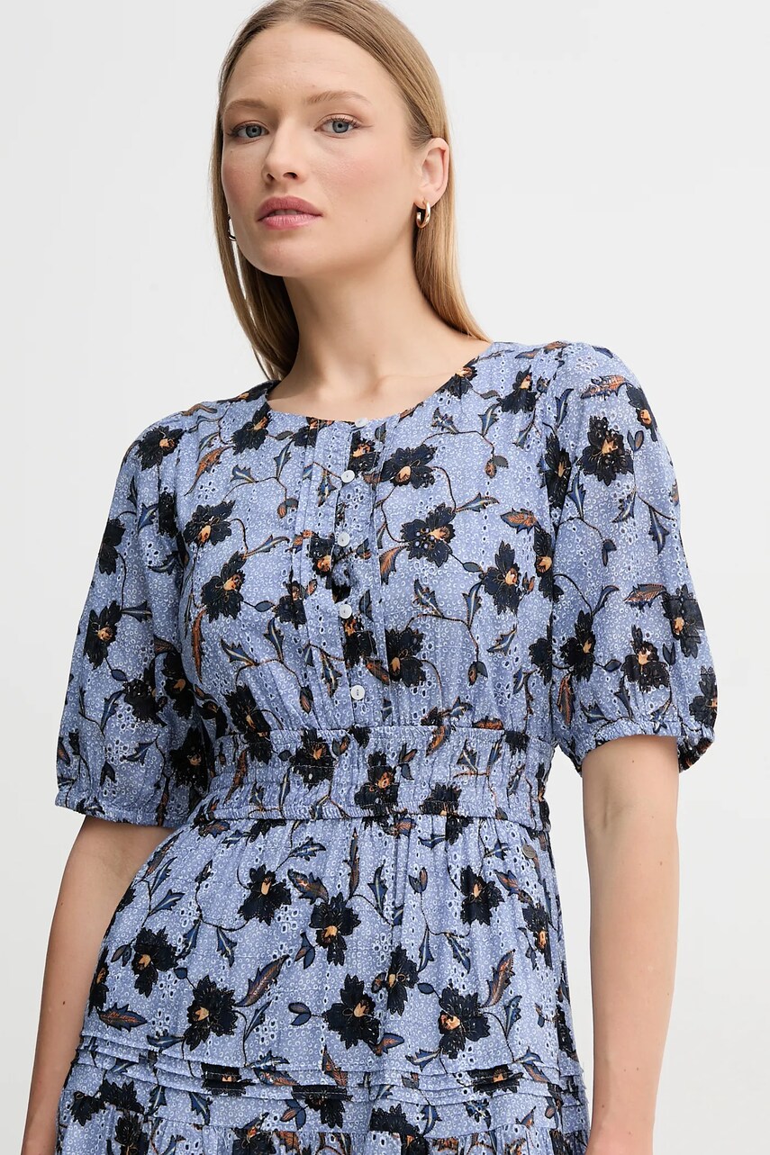 Бавовняна сукня Pepe Jeans EVA midi розкльошена PL953695