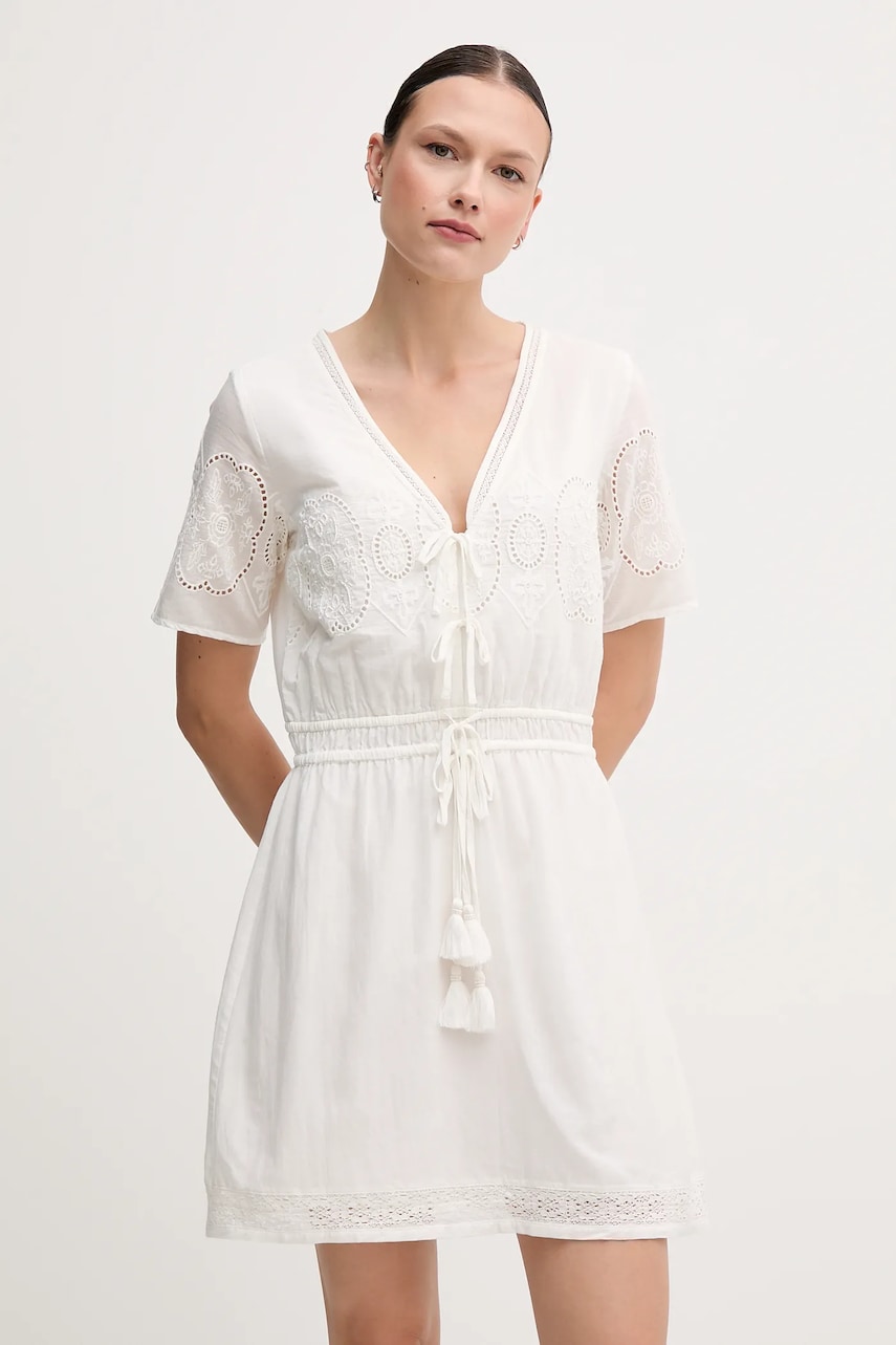 Сукня Pepe Jeans EDEN колір бежевий mini розкльошена PL953699