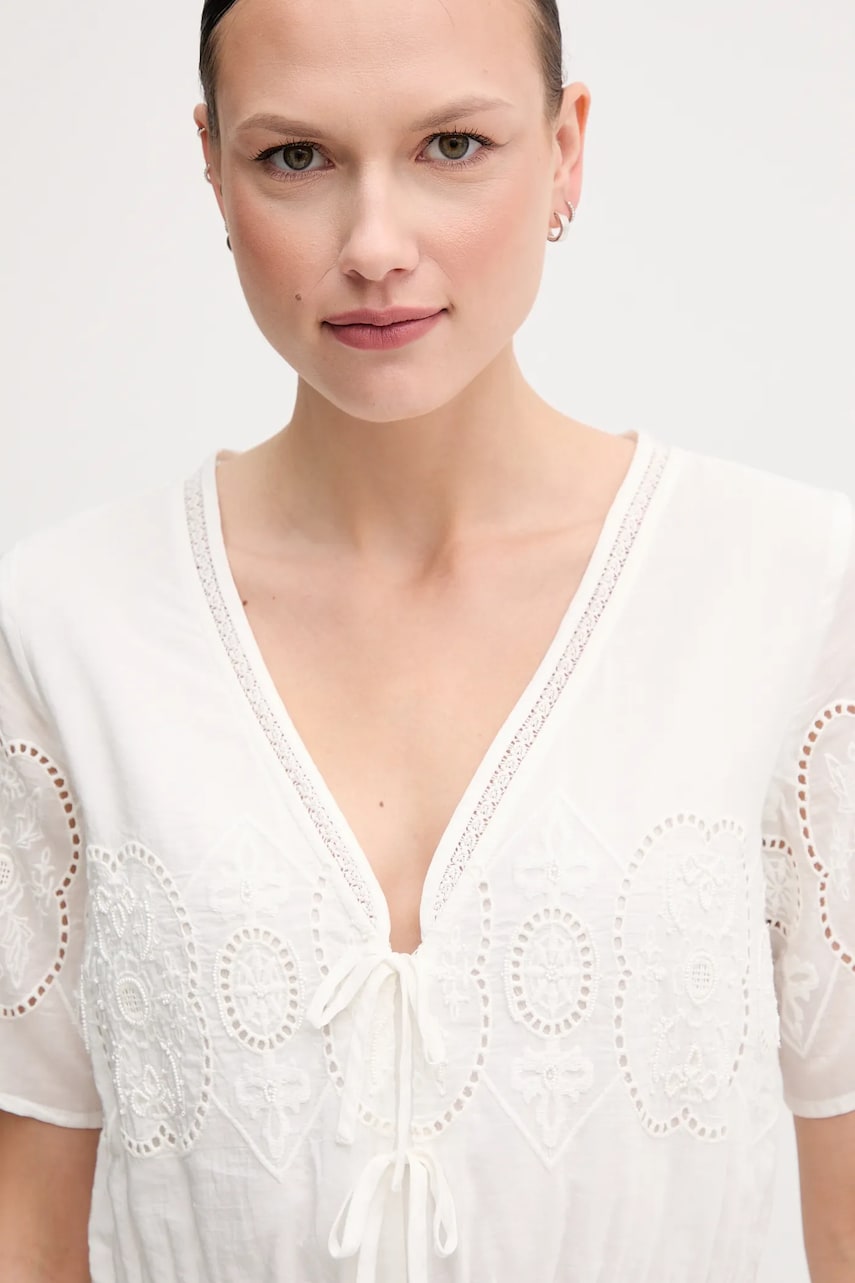 Сукня Pepe Jeans EDEN колір бежевий mini розкльошена PL953699