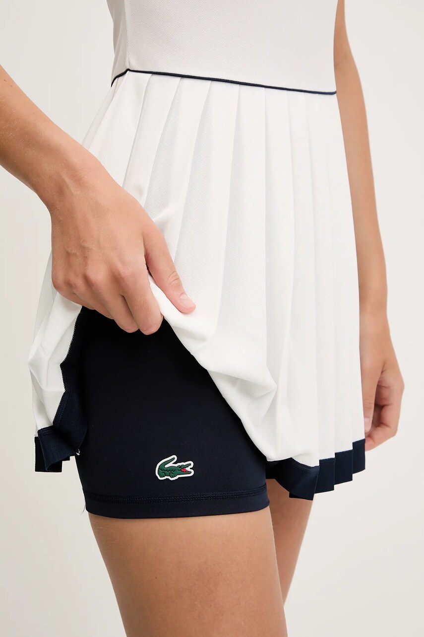 Сукня Lacoste колір білий mini розкльошена EF8582