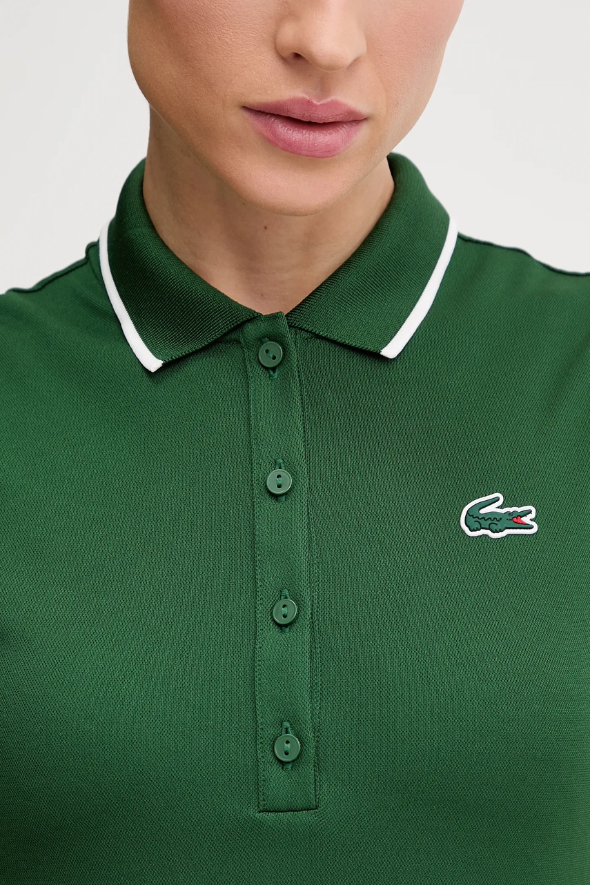 Сукня Lacoste колір білий mini розкльошена EF8582
