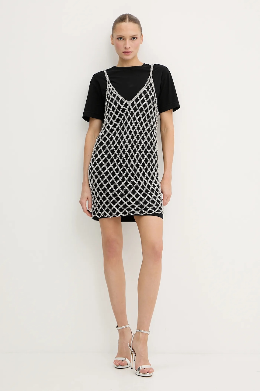 Платье Pinko цвет чёрный mini прямое 105144 A2LT Платье Pinko цвет чёрный mini прямое 105144 A2LT