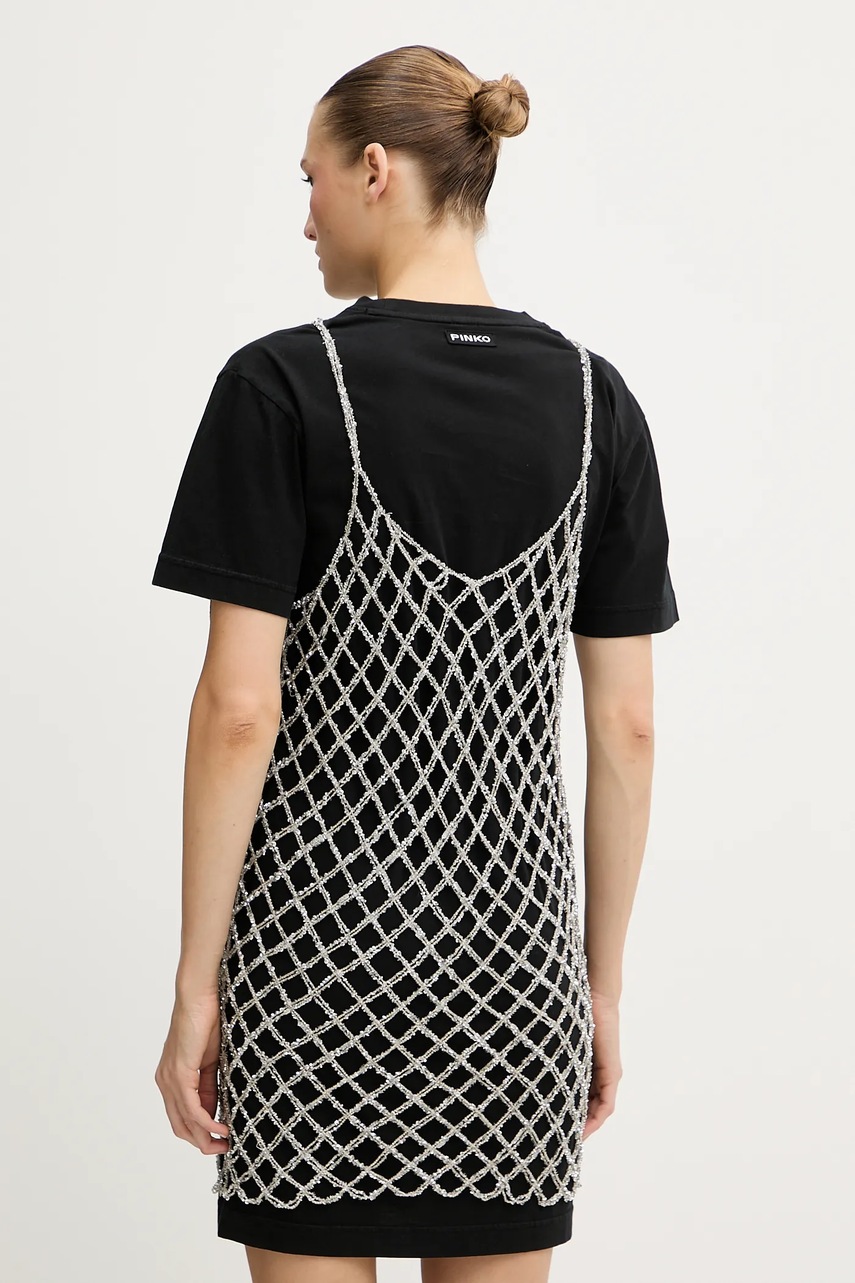 Сукня Pinko колір чорний mini пряма 105144 A2LT