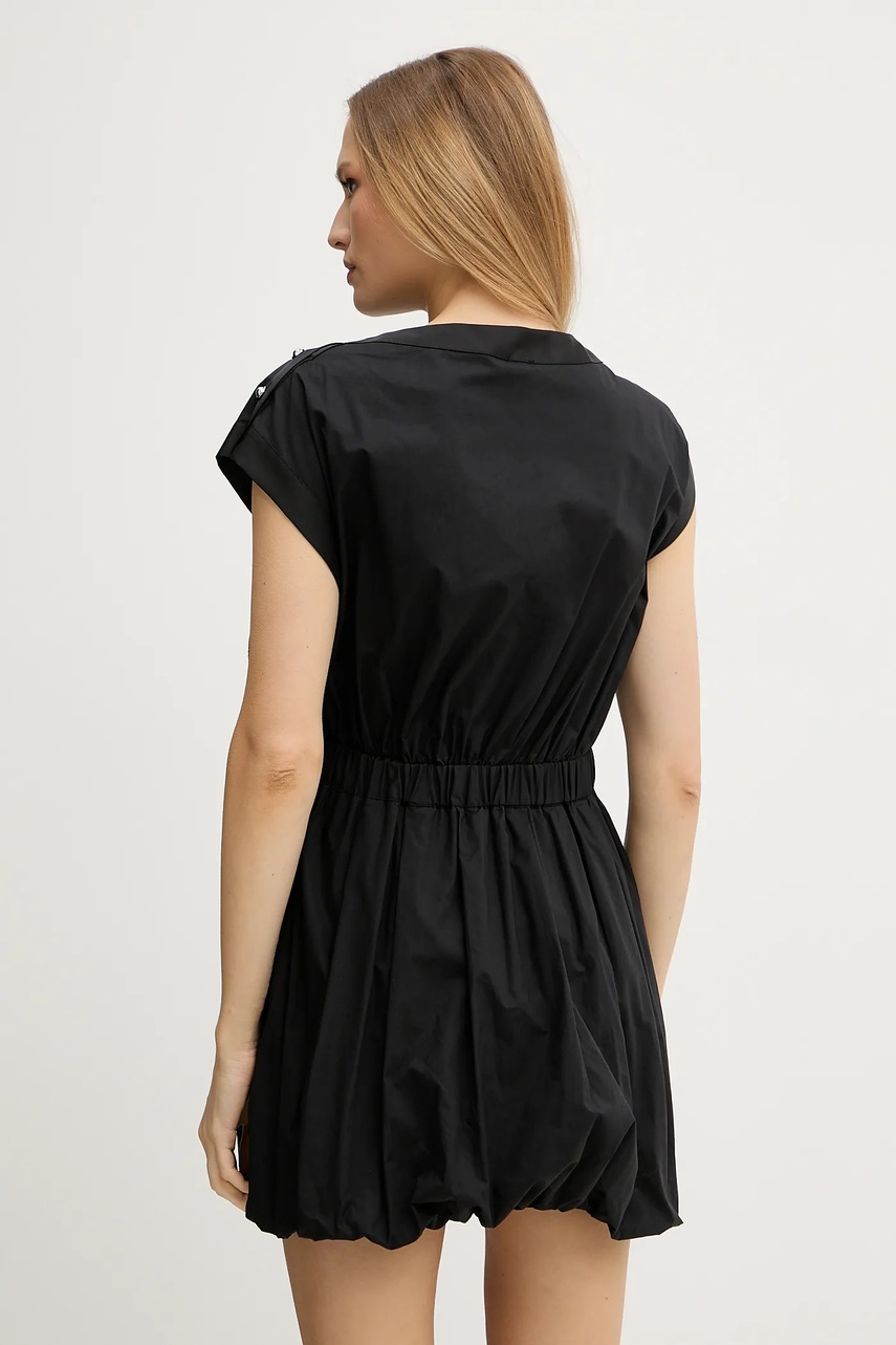 Бавовняна сукня Pinko колір чорний mini розкльошена 105215 A2LD