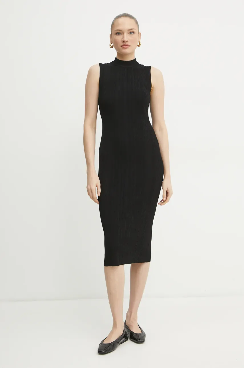 MICHAEL Michael Kors rochie culoarea negru, mini, mulată, MR582UN33D