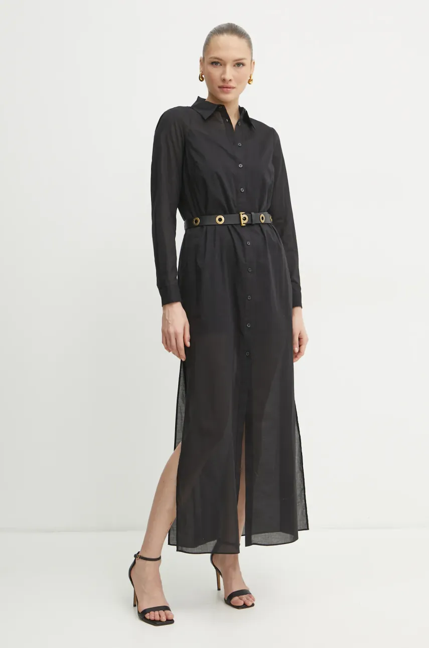 MICHAEL Michael Kors rochie culoarea negru, maxi, dreaptă, MR5829W4YJ