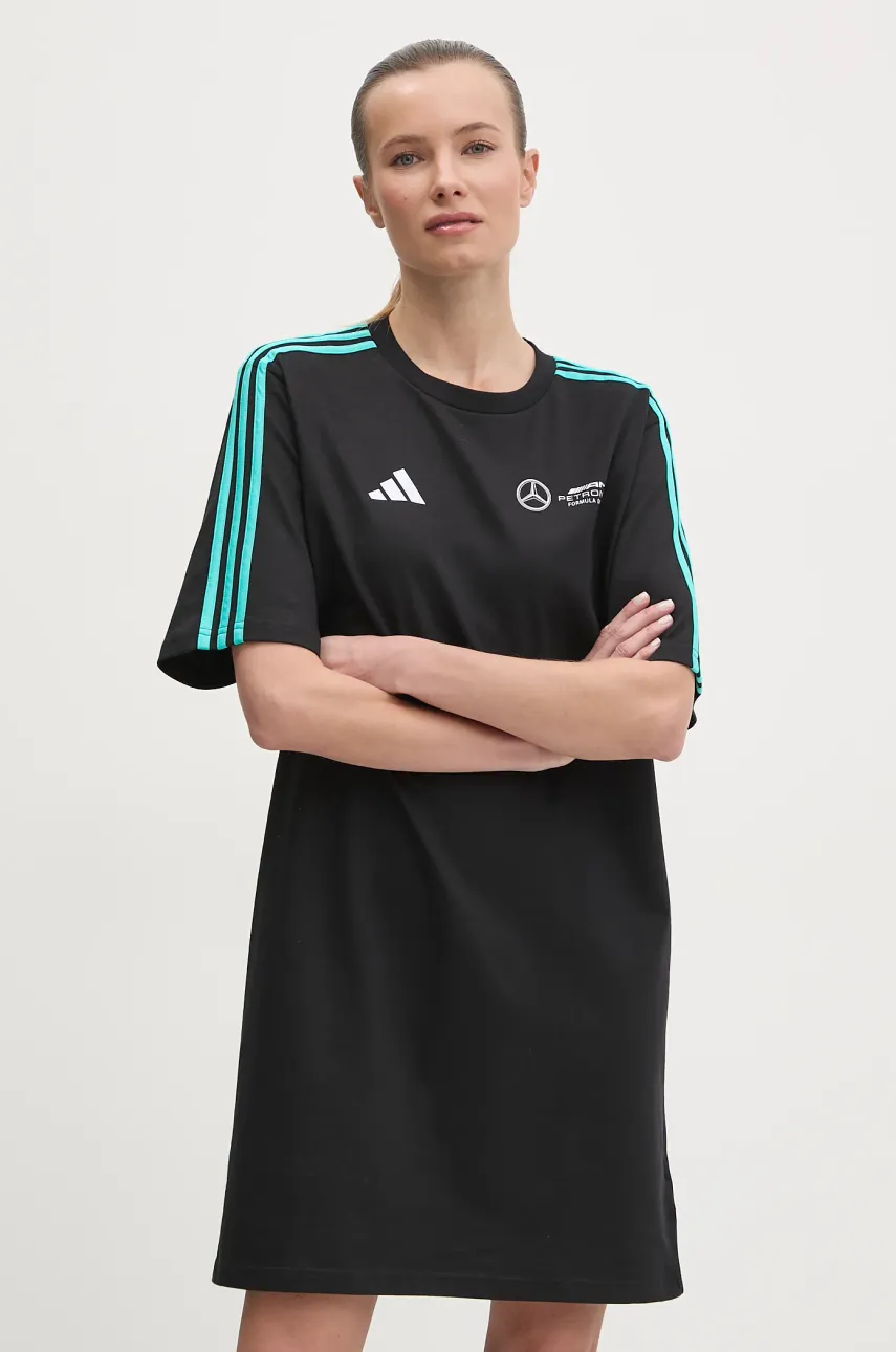 Βαμβακερό φόρεμα adidas x Mercedes