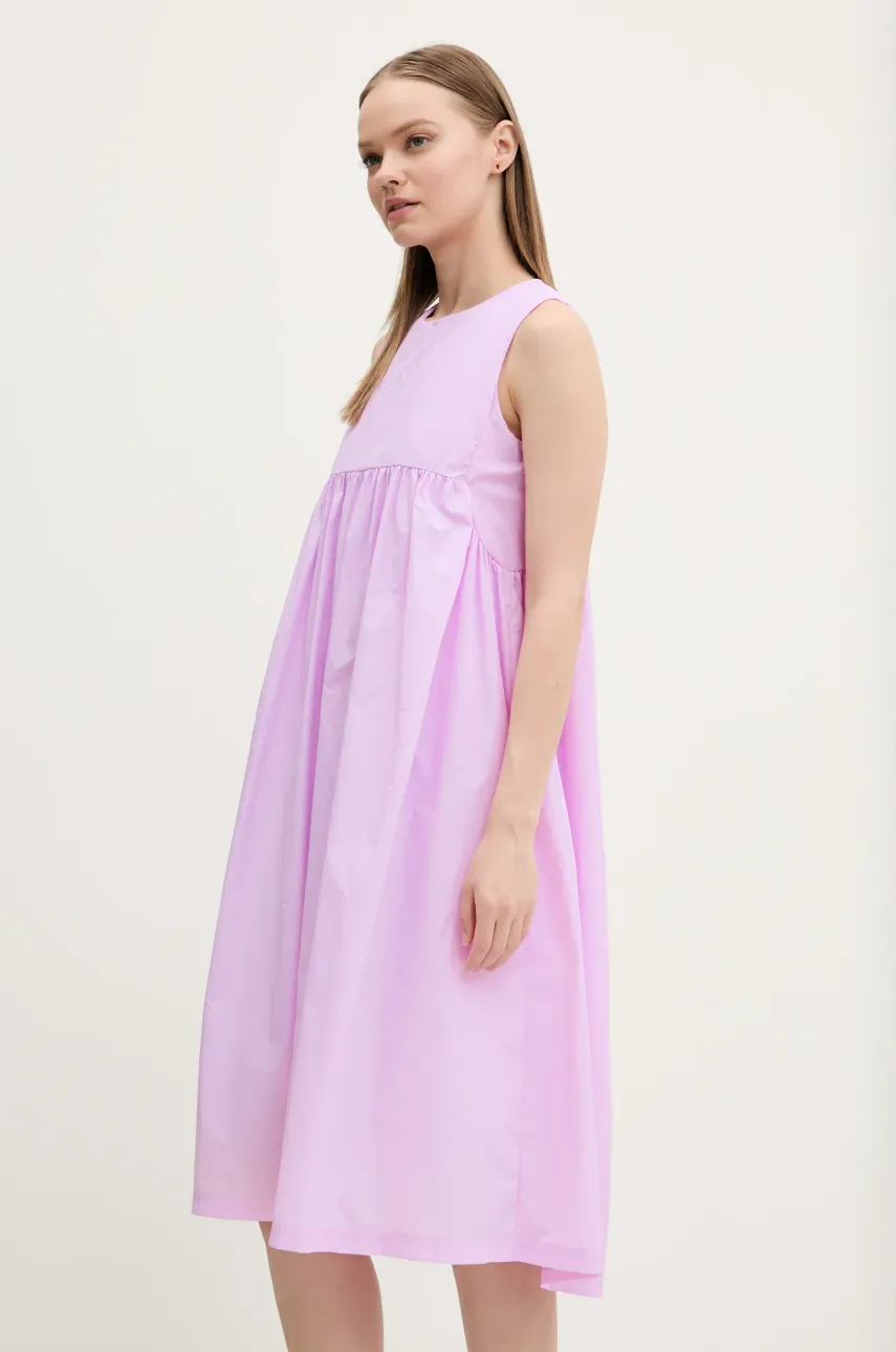 Сукня adidas City Escape колір фіолетовий midi розкльошена JC5822