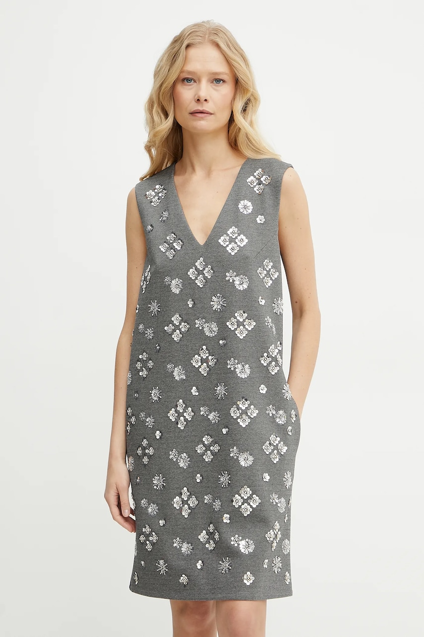 Сукня Weekend Max Mara колір сірий mini пряма 2515621081600