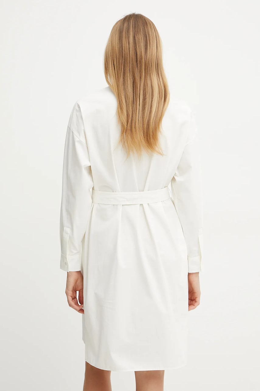 Бавовняна сукня Weekend Max Mara колір бежевий mini пряма 2515221082600