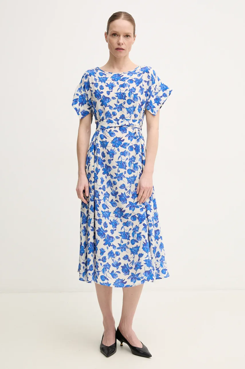 Weekend Max Mara rochie de matase midi, evazată, 2515221092600