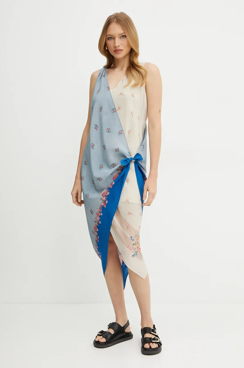 Шёлковое платье Weekend Max Mara midi прямое 2515221232600 Шёлковое платье Weekend Max Mara midi прямое 2515221232600