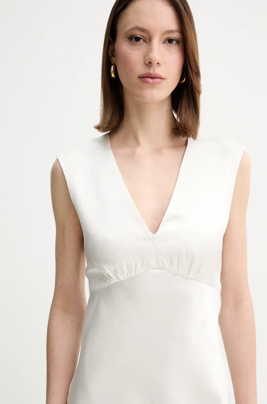 Платье MM цвет бежевый maxi прямое 2516221048600 Платье MM цвет бежевый maxi прямое 2516221048600