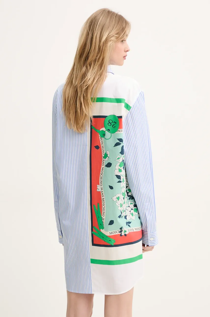 Bavlněné šaty Moschino Jeans