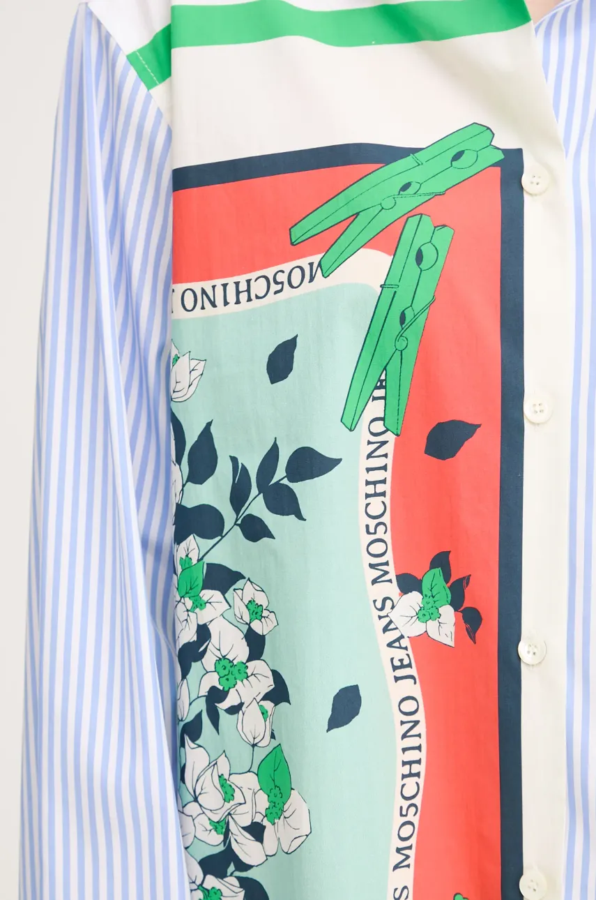 Bavlněné šaty Moschino Jeans