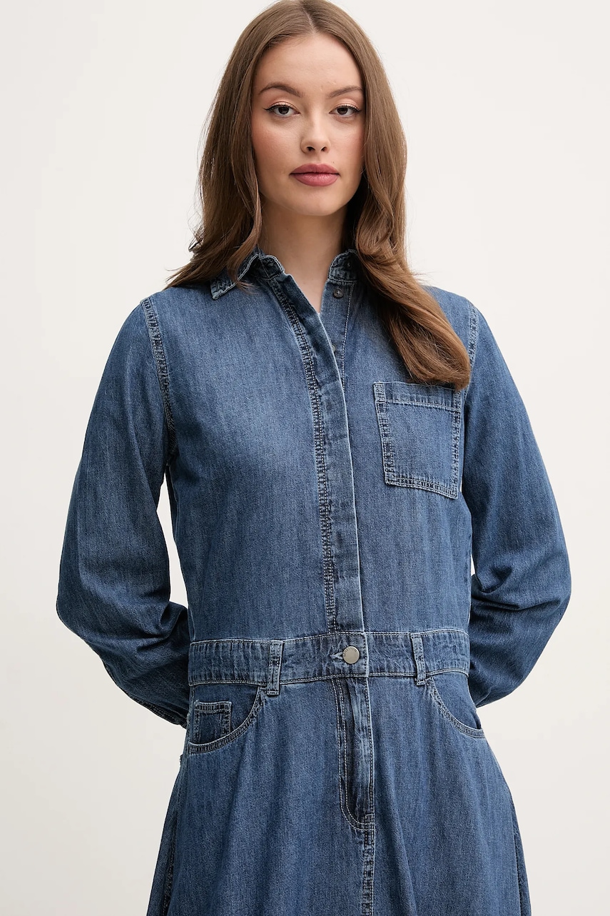 Джинсова сукня United Colors of Benetton midi пряма 4RZKDV0B5