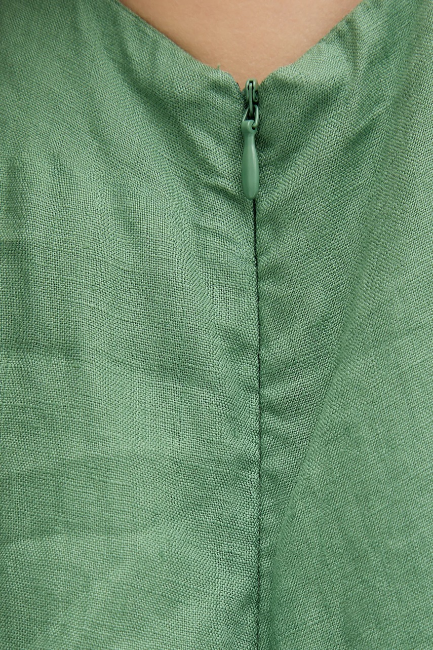Льняна сукня United Colors of Benetton mini розкльошена 4AGHDV0AX