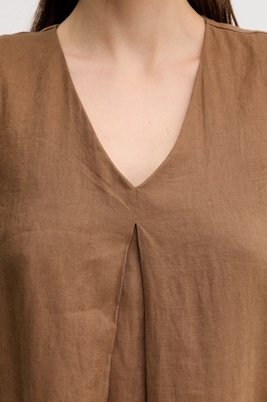 Льняна сукня United Colors of Benetton