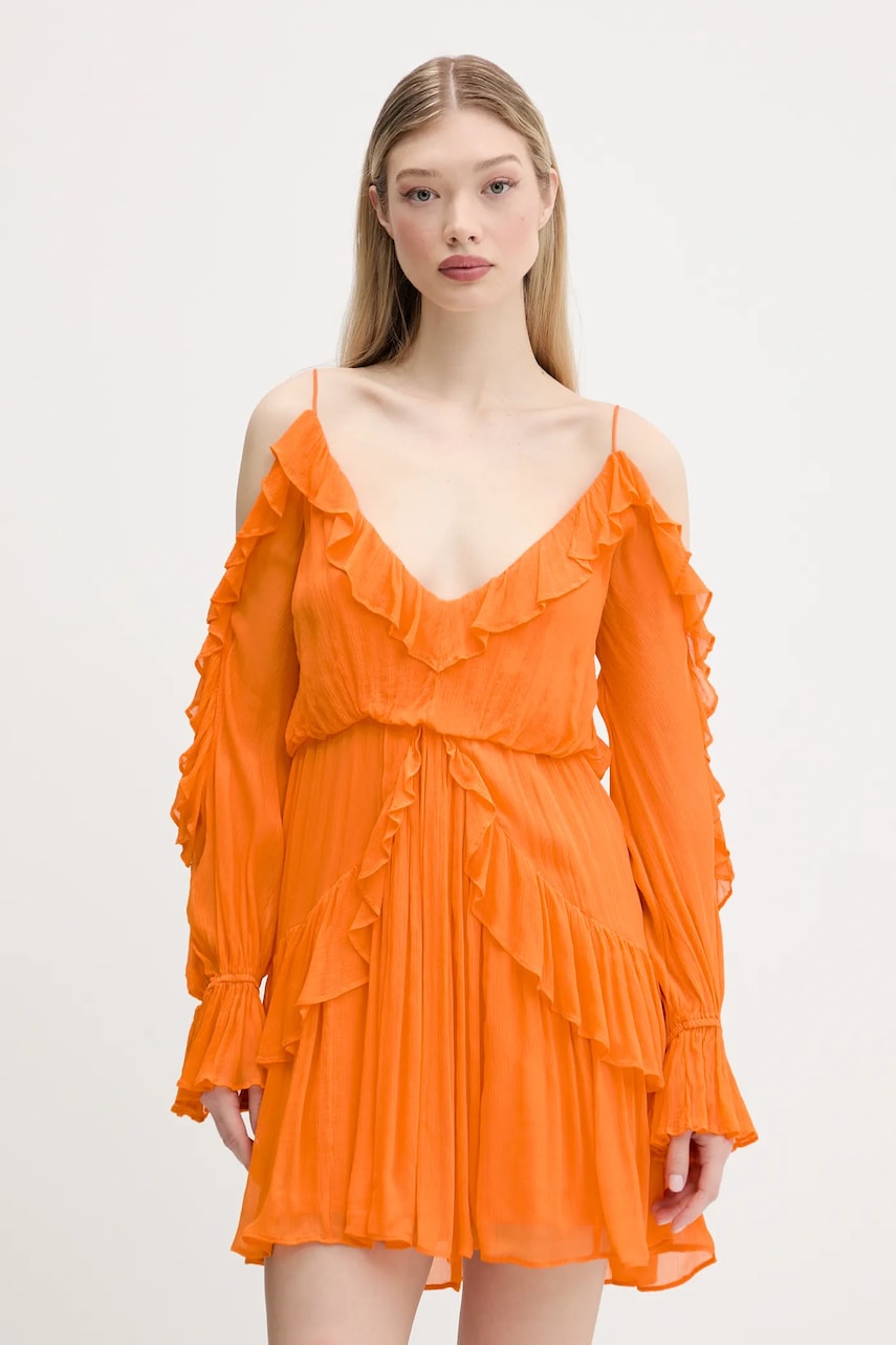 Сукня Desigual METZ колір помаранчевий mini розкльошена 25SWVW15
