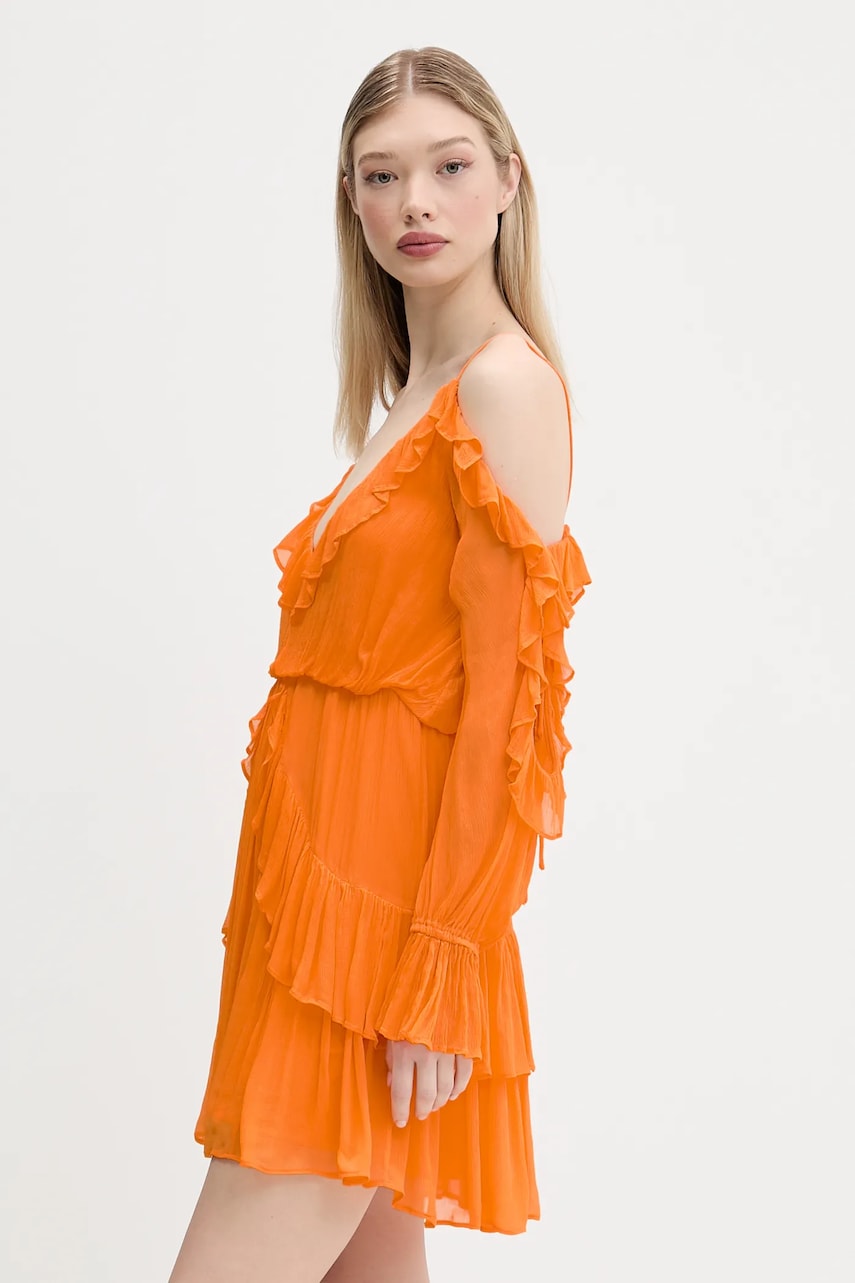 Сукня Desigual METZ колір помаранчевий mini розкльошена 25SWVW15