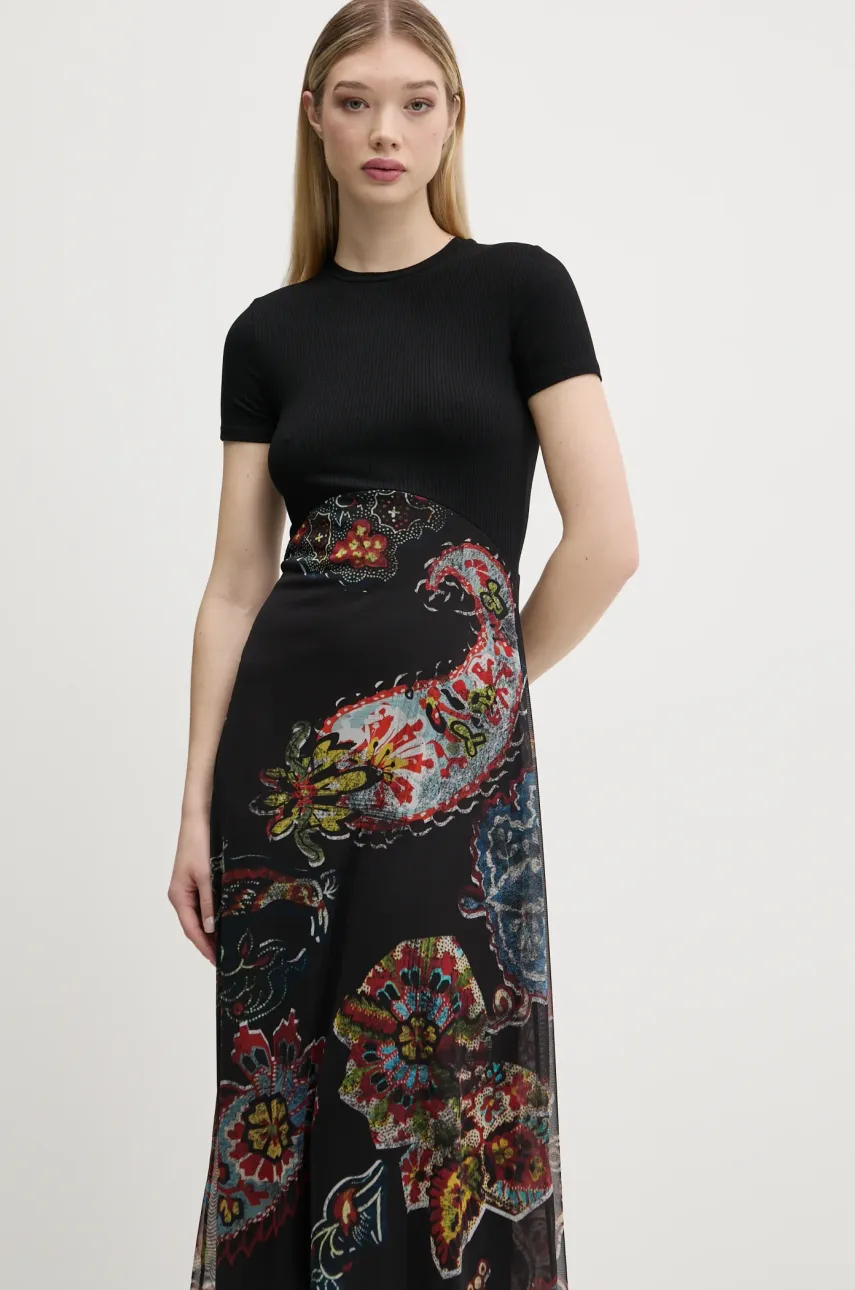 Šaty Desigual PAISLEY MESH_LACROIX