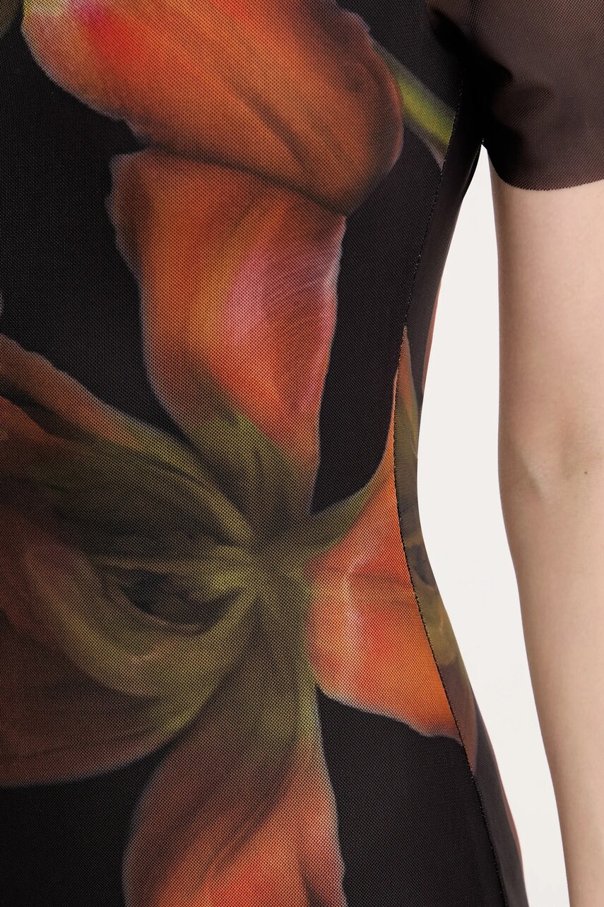 Сукня Desigual ROTERDAM колір чорний maxi облягаюча 25SWVK12