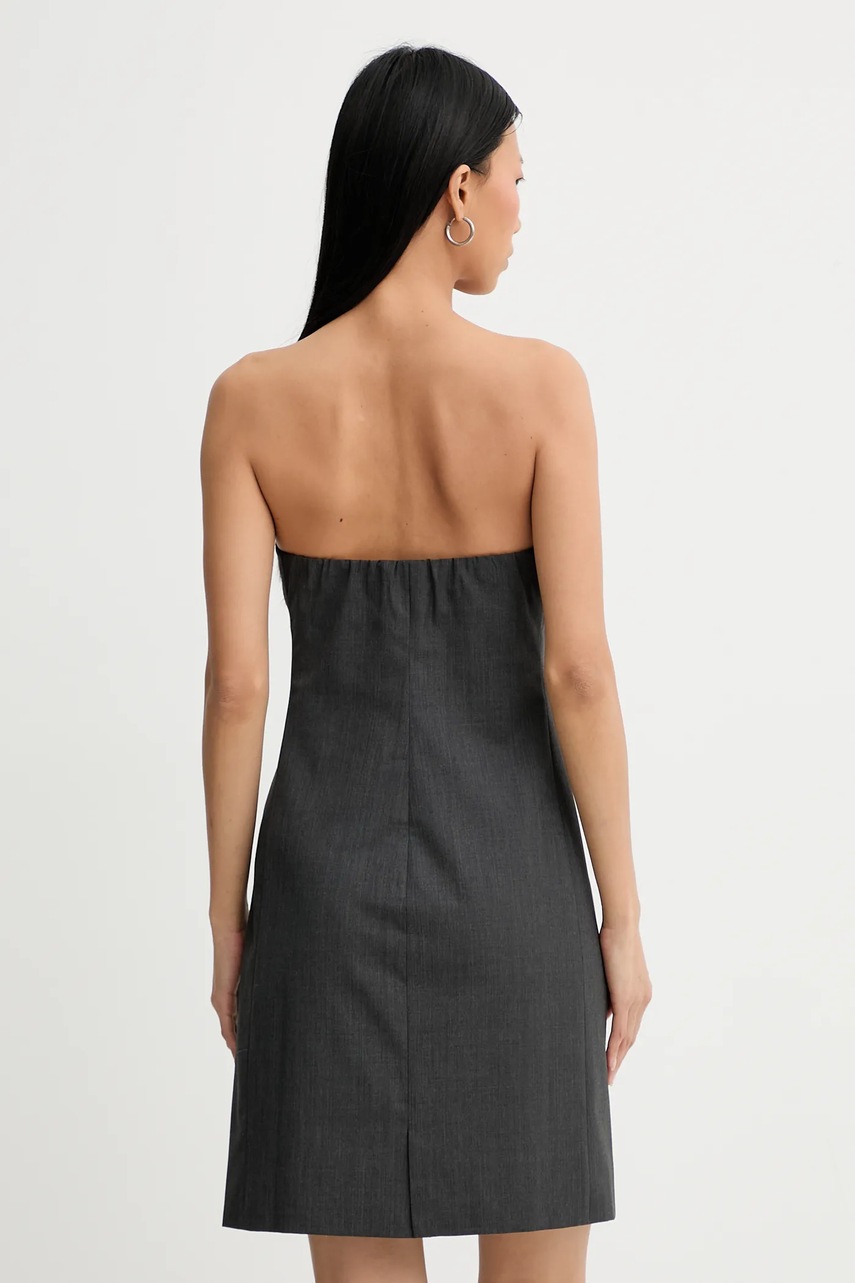 Сукня з домішкою вовни Samsoe Samsoe Saellen колір сірий mini облягаюча F24400132