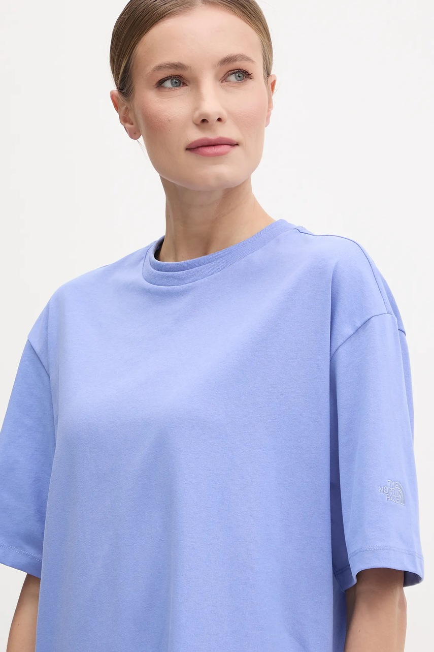 Бавовняна сукня The North Face Oversized колір фіолетовий maxi oversize NF0A8C2E0YI1