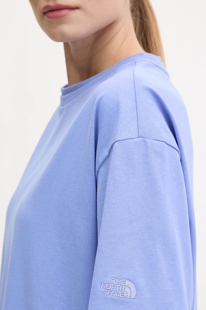 Бавовняна сукня The North Face Oversized колір фіолетовий maxi oversize NF0A8C2E0YI1