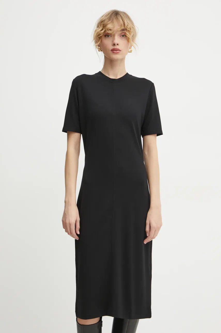 Filippa K rochie culoarea negru, mini, dreaptă, 31143