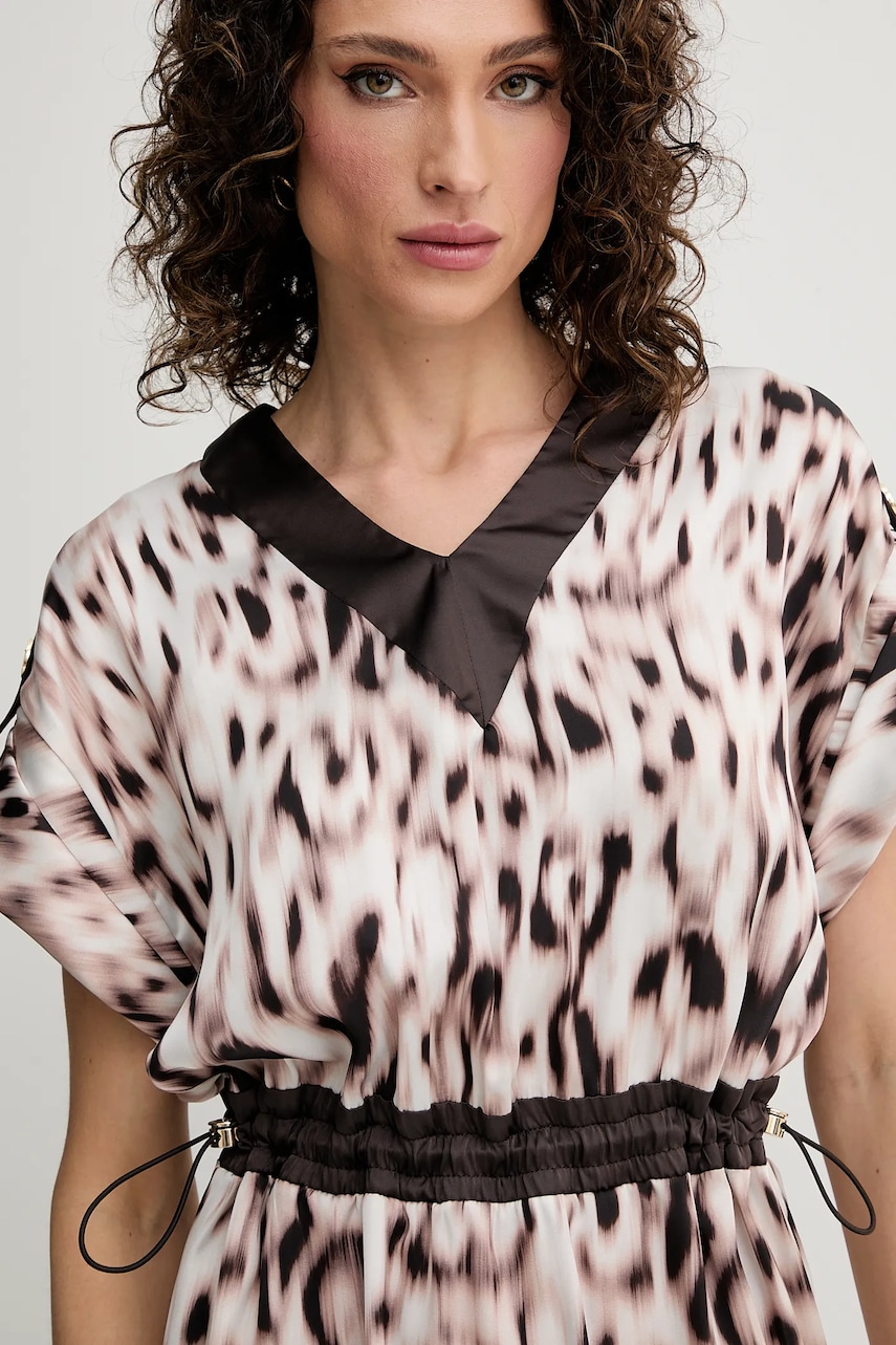 Сукня Liu Jo колір коричневий mini oversize TA5194 TS964