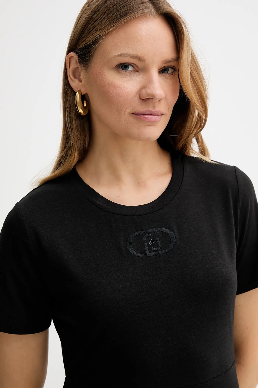 Сукня Liu Jo колір чорний mini пряма TA5206 JS005