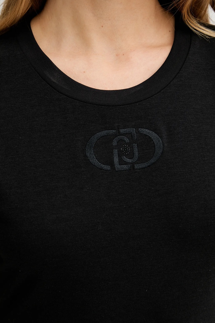 Сукня Liu Jo колір чорний mini пряма TA5206 JS005