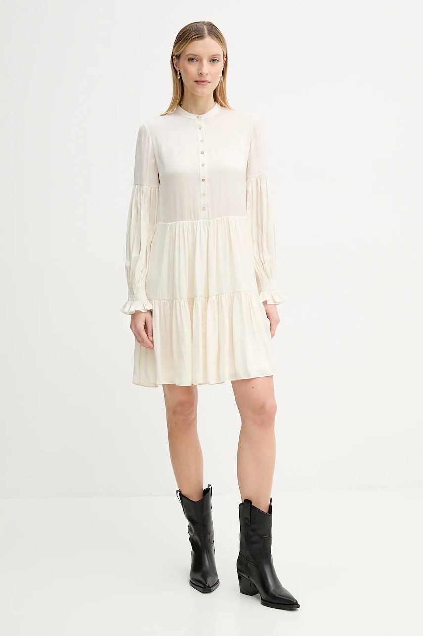 Платье ZADIG&VOLTAIRE цвет бежевый mini расклешённое WWDR02451 Платье ZADIG&VOLTAIRE цвет бежевый mini расклешённое WWDR02451