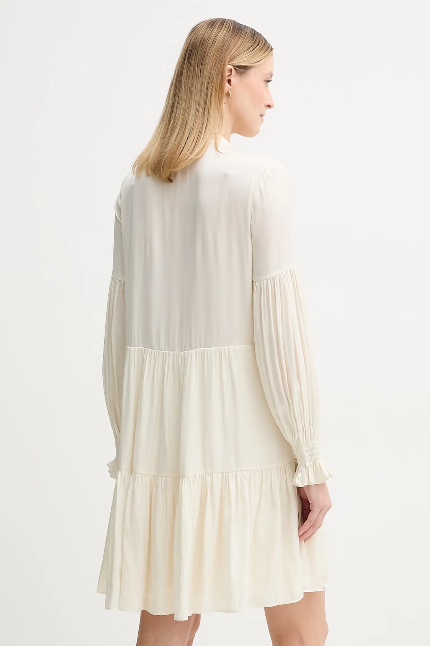 Сукня ZADIG&VOLTAIRE колір бежевий mini розкльошена WWDR02451