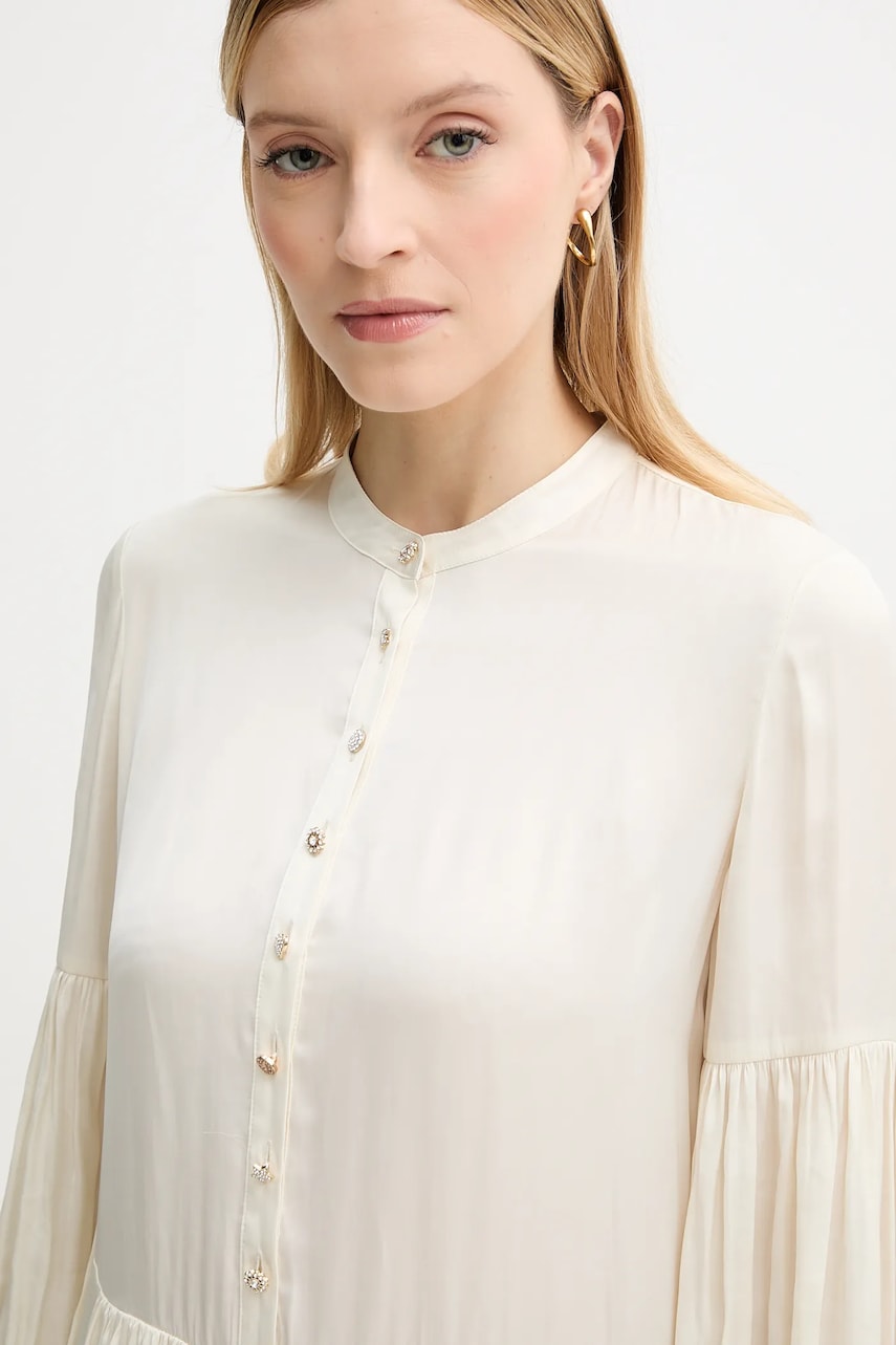 Сукня ZADIG&VOLTAIRE колір бежевий mini розкльошена WWDR02451