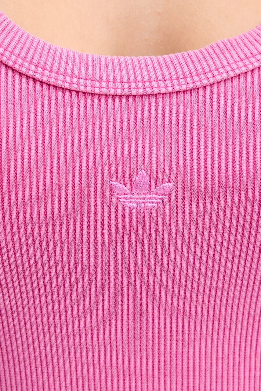 Сукня adidas Originals Rib Mini Dress колір рожевий mini облягаюча JI5750