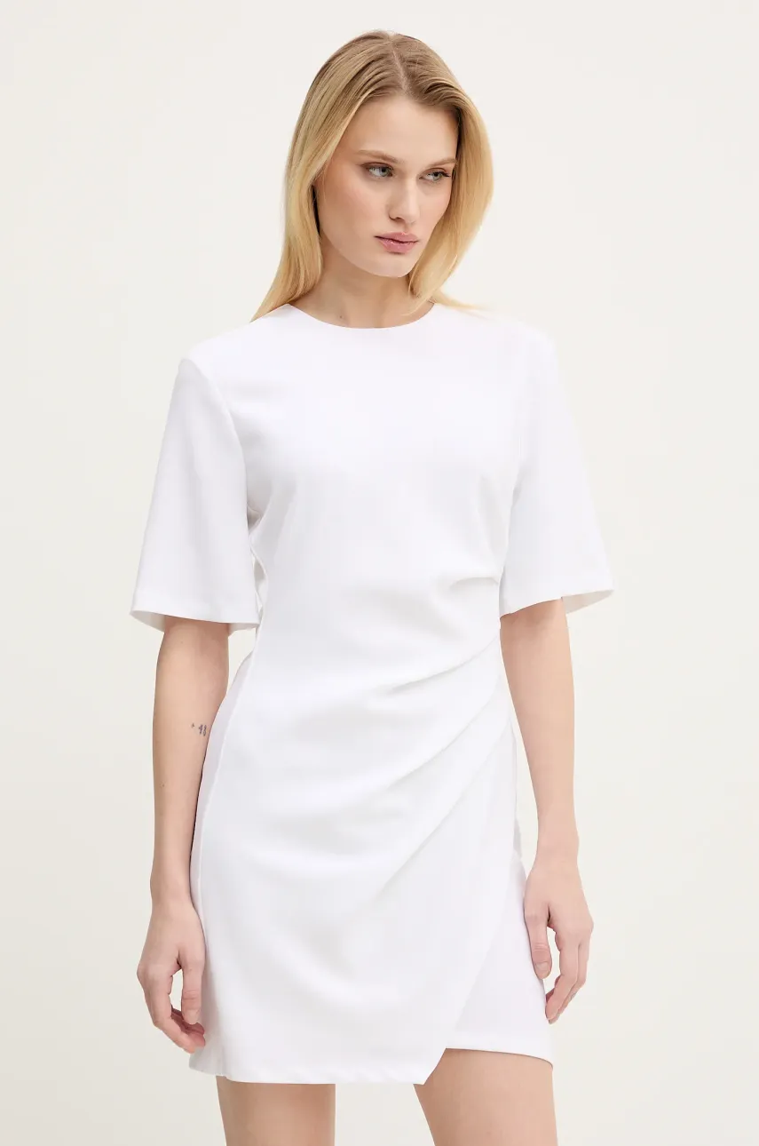 Aniye By rochie culoarea alb, mini, dreaptă, 185552