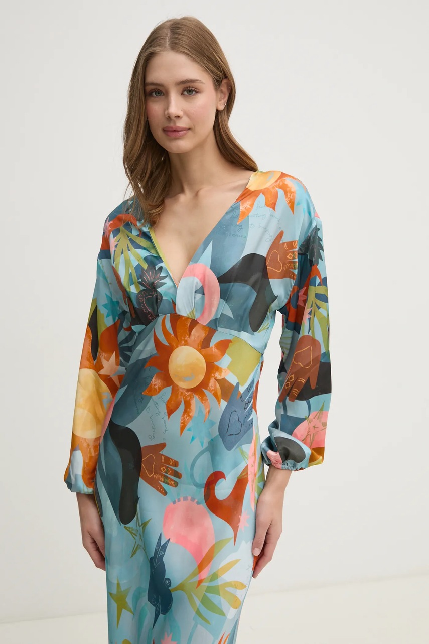 Сукня Never Fully Dressed Balearic Emma maxi розкльошена NFDDR1767