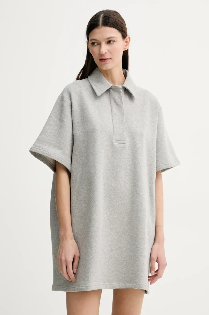 Stand Studio rochie din bumbac Kennedi culoarea gri, mini, oversize, 66457-8505